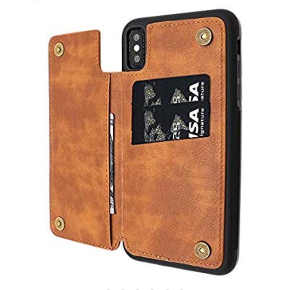 iPhone XS MAX 6.5” Wallet Leather Case
